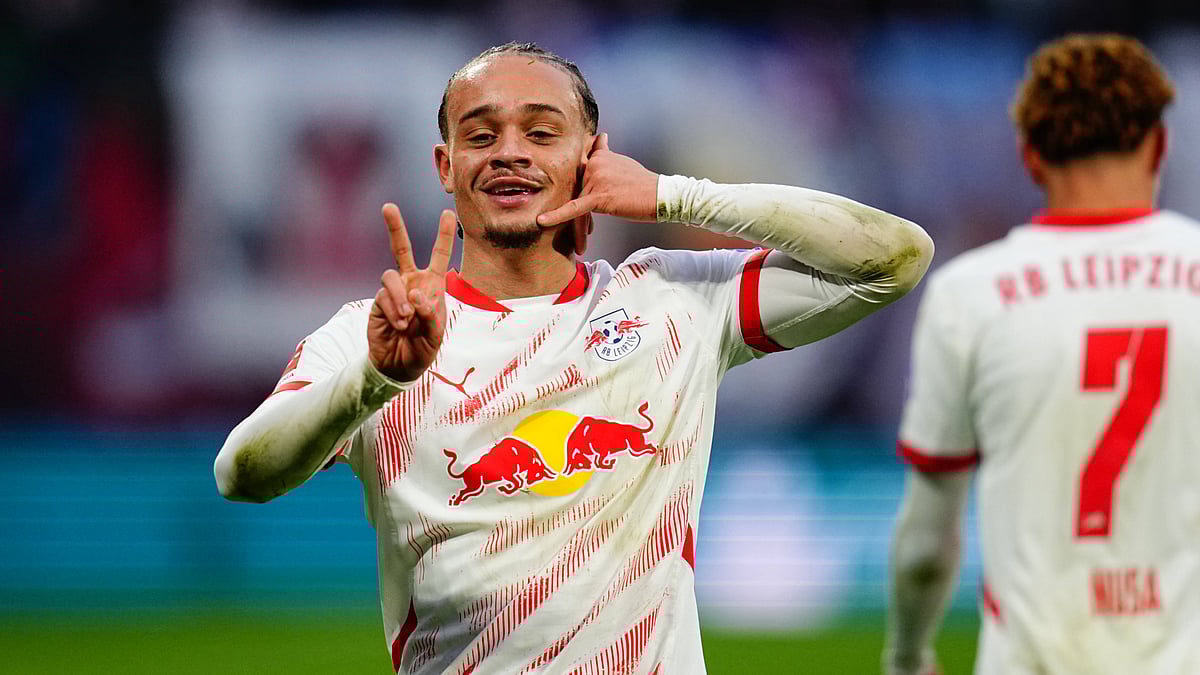 Xavi Simons has scored four league goals for RB Leipzig this season.