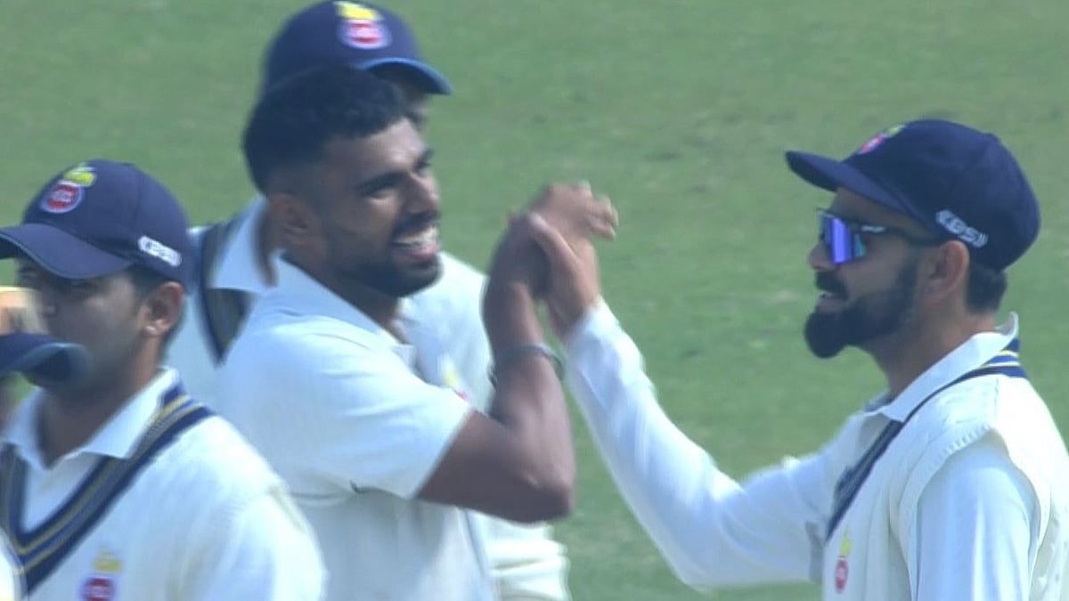 X | BCCI Domestic  : Virat Kohli during the Delhi vs Railways Ranji Trophy Round 7 match at the Arun Jaitely Stadium. 