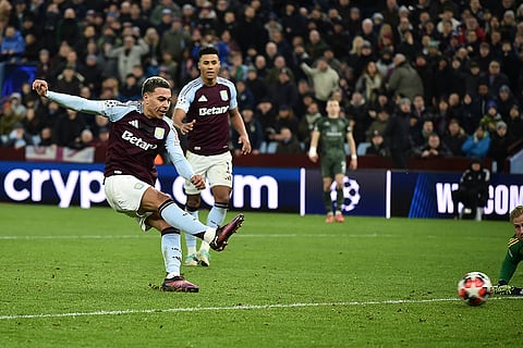 Champions League 2024-25: Aston Villa's Morgan Rogers scores a goal