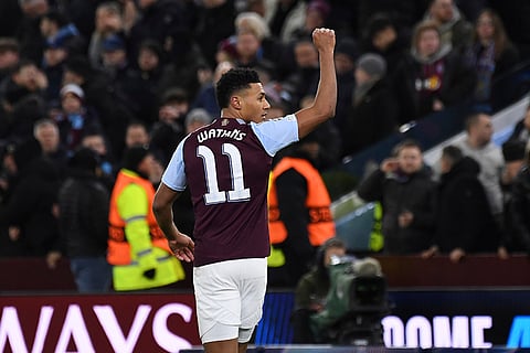 Champions League 2024-25: Aston Villa's Ollie Watkins celebrates after scoring his side's third goal