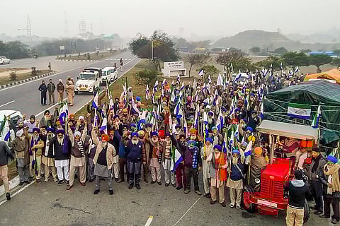 Farmers march towards Shambhu border
