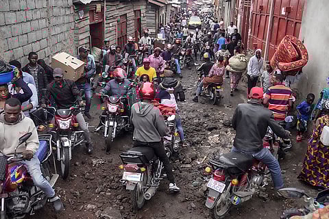 Congo conflict: People rush to shop in Goma