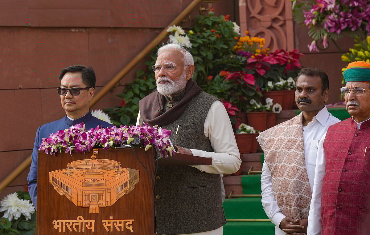 | Photo: PTI/Shahbaz Khan : Modi Hits Out At Opposition, Says 'No Foreign Interference' Reported In 10 Years 