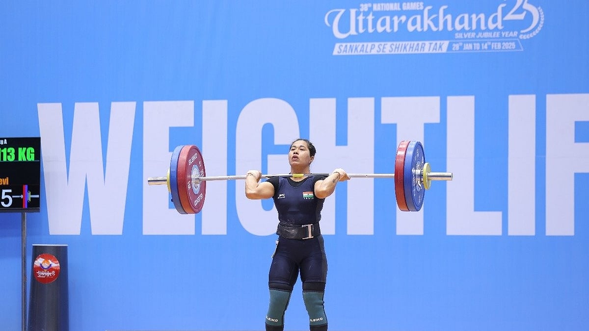 National Games : Bindyarani Devi at the 38th National Games.