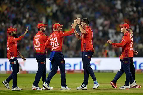 IND vs ENG 4th T20: England's Jamie Overton celebrates the wicket of India's Hardik Pandya