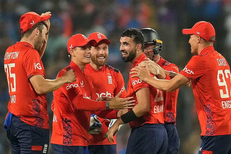 India vs England Cricket IND vs AUS 4th T20I pics from Pune: Saqib Mahmood