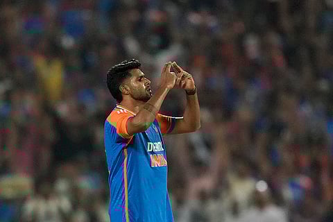IND vs ENG 4th T20: India's Harshit Rana celebrates the wicket of England's Jacob Bethell