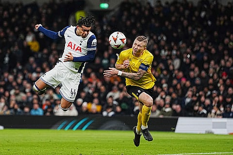 Europa League 2024-25: Tottenham's Dane Scarlett scores the opening goal