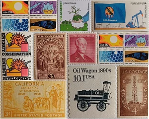 US Stamps on oil and conservation