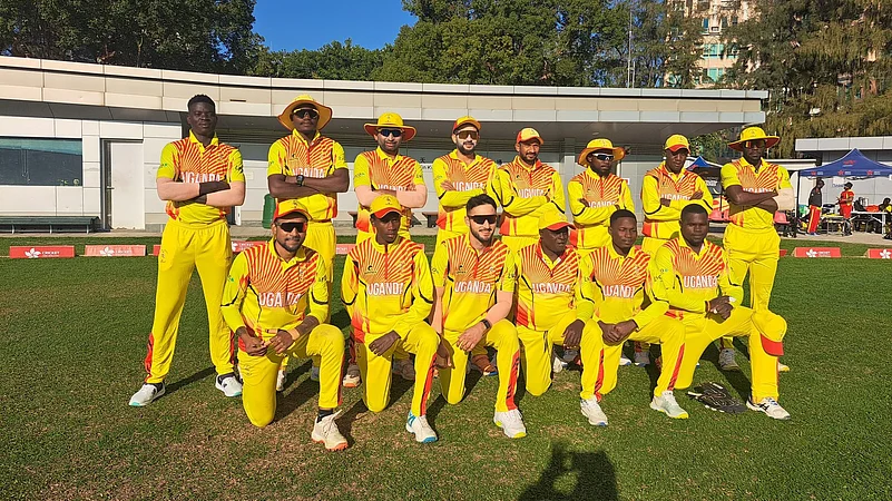 The Uganda cricket team.