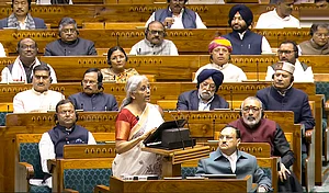 PTI : Union Finance Minister Nirmala Sitharaman presenting Budget in Lok Sabha
