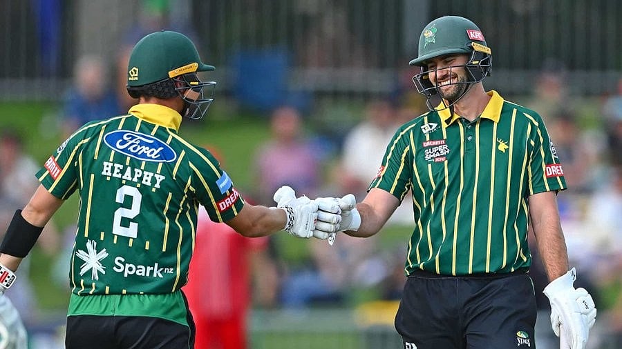 Photo: X | Central Stags : Central Districts batters during a Super Smash 2024-25 match in New Zealand.