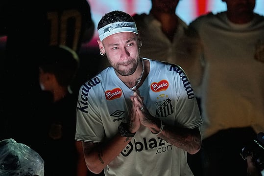 Neymar Makes Emotional Return To Santos
