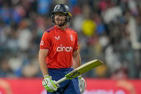 IND vs ENG 5th T20I: England's Jos Buttler walks off the field after losing his wicket