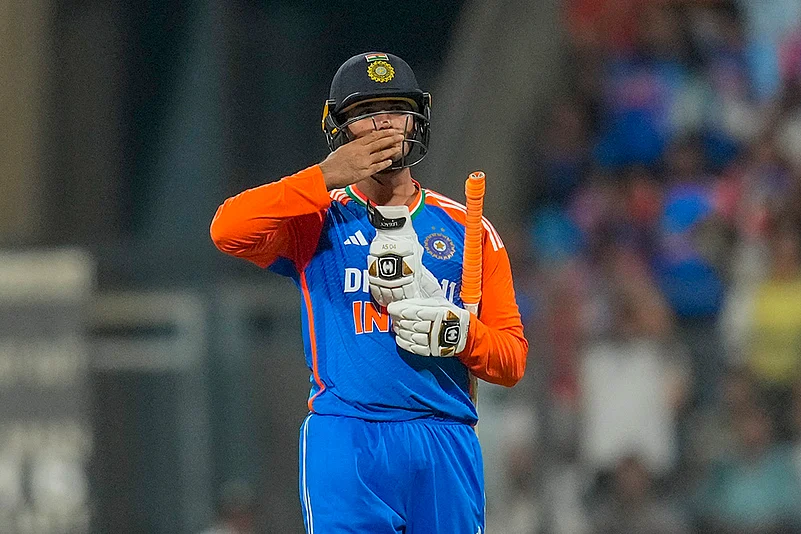 India Vs England Cricket IND vs ENG 5th T20I Photo from Mumbai: Abhishek Sharma
