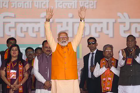 PM Modi campaigns for Delhi poll