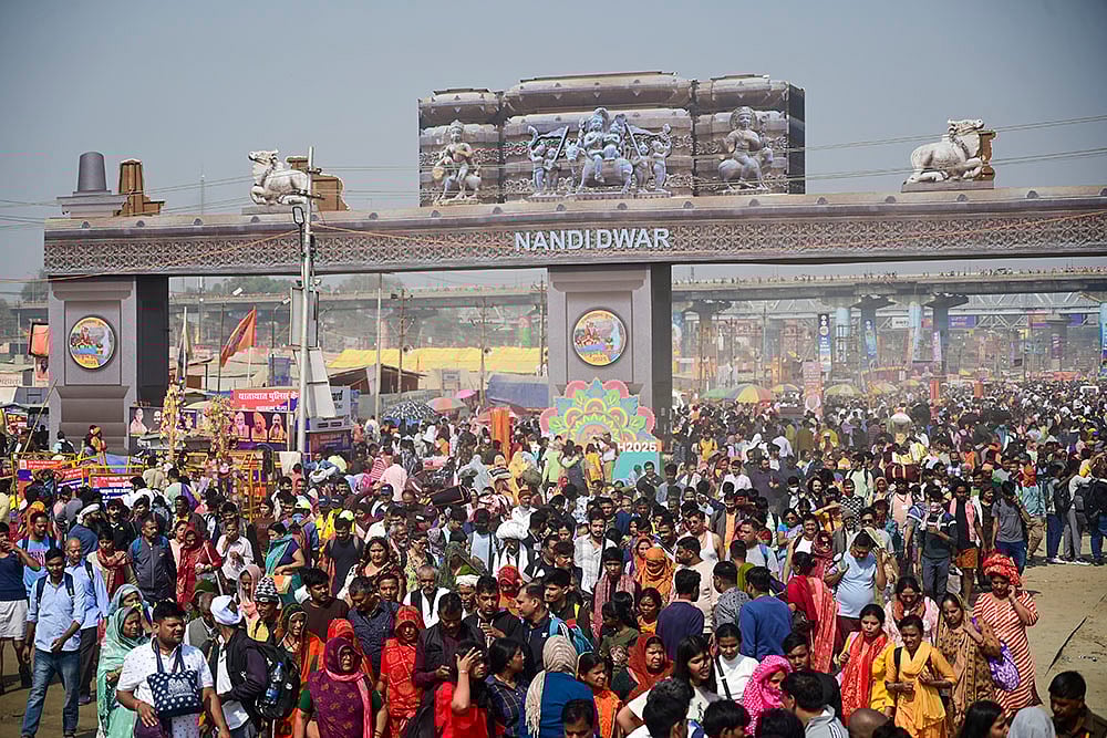 | Photo: PTI : Maha Kumbh Mela 2025