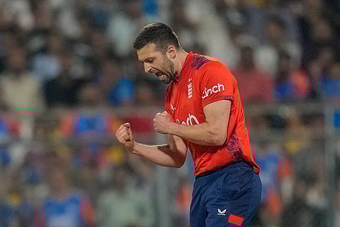 IND vs ENG 5th T20I: Liam Livingstone celebrates the wicket of India's Hardik Pandya
