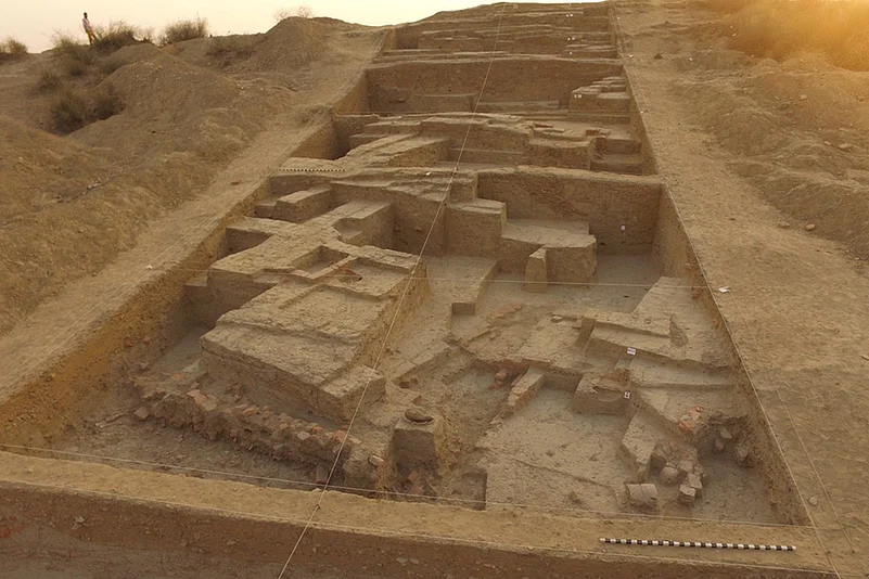 ASIs Excavation of Harappan site of Rakhigarhi in Hisar