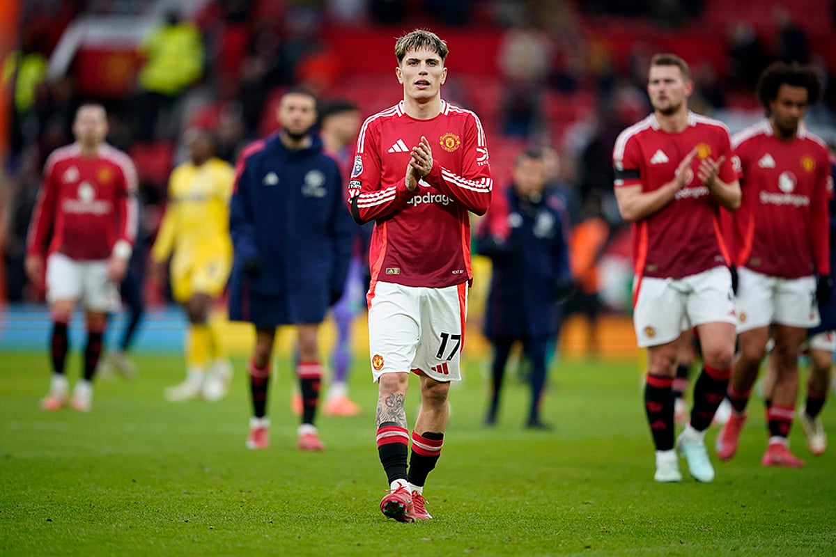 English Premier League soccer Manchester United and Crystal Palace match photo: Alejandro Garnacho