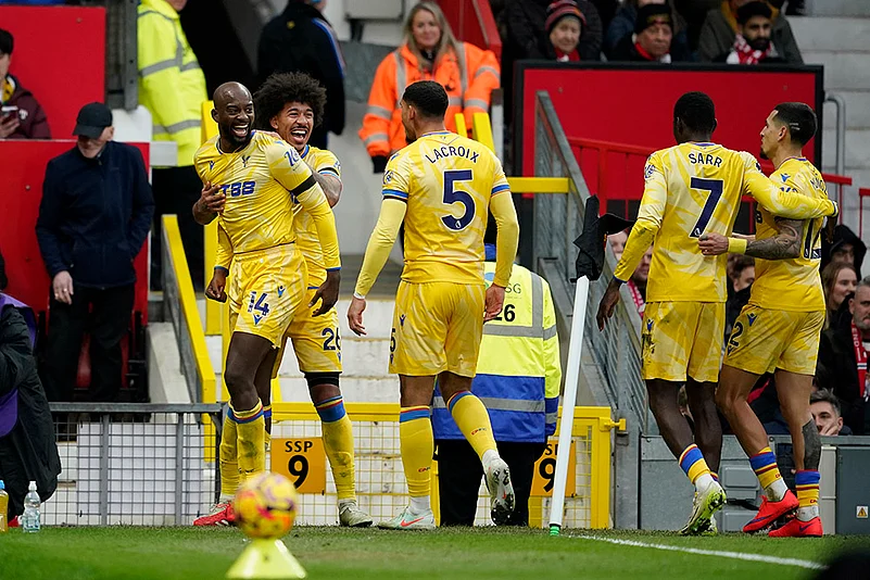 English Premier League soccer Manchester United and Crystal Palace match photo: Jean-Philippe Mateta