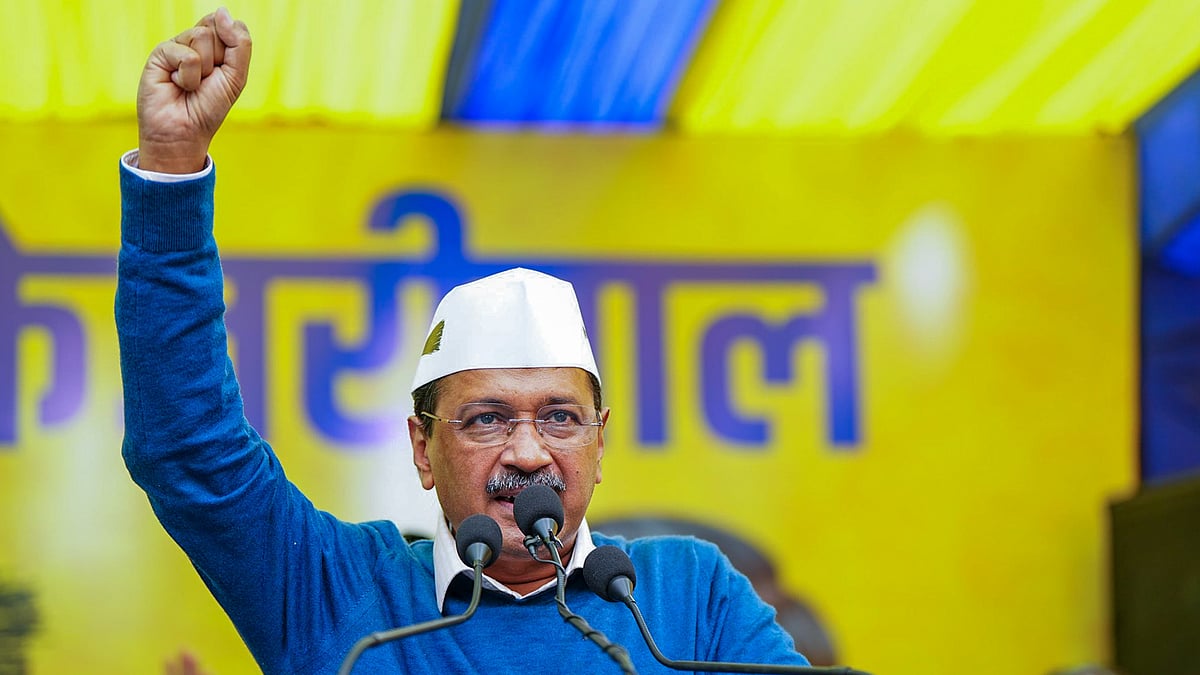 | Photo- PTI : Arvind Kejriwal At Rally