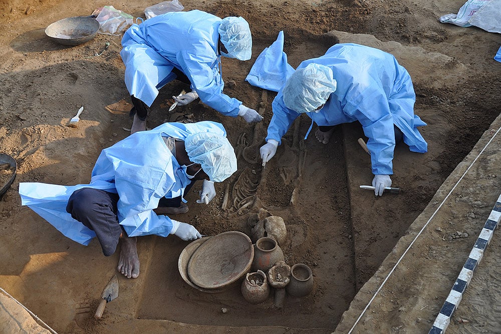 ASIs Excavation of Harappan site of Rakhigarhi in Hisar