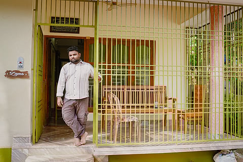 Shahid's son, Shuhaib, at his residence