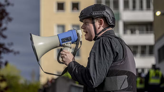 | Photo: Getty Images  : Far-Right Danish Politician Rasmus Paludan Burns Quran Days After Salwan Momika's Killing 
