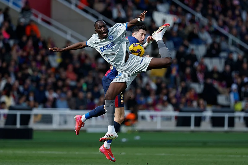 Spanish Soccer La Liga FC Barcelona vs Alaves match photo: Moussa Diarra