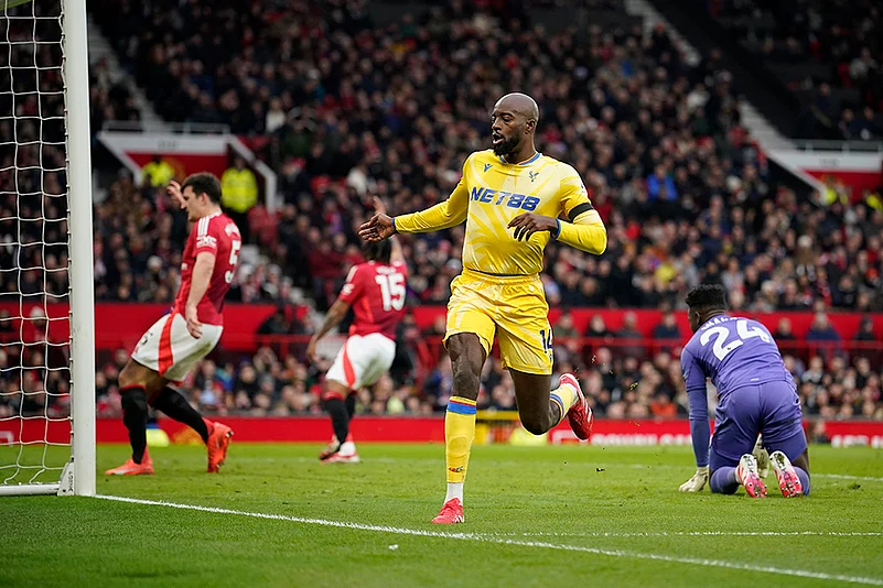 English Premier League soccer Manchester United and Crystal Palace match photo: Jean-Philippe Mateta