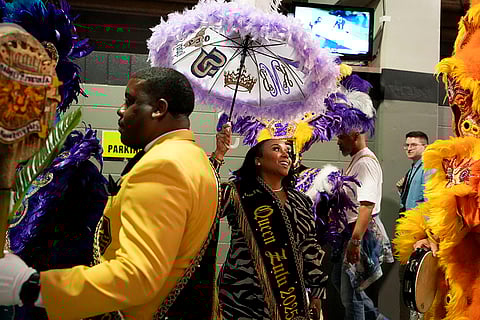 Super Bowl LIX Opening Night: Performers wait to go on stage