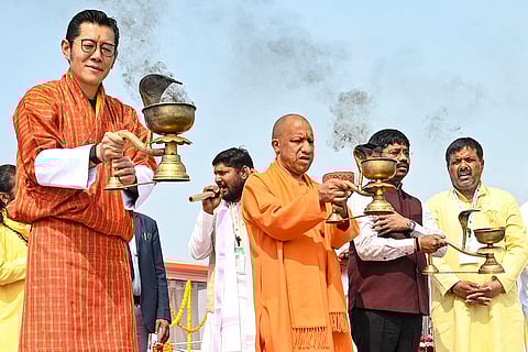 Bhutan's King at Kumbh Mela