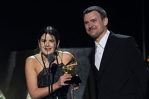 Imogene Strauss, left, and Brent David