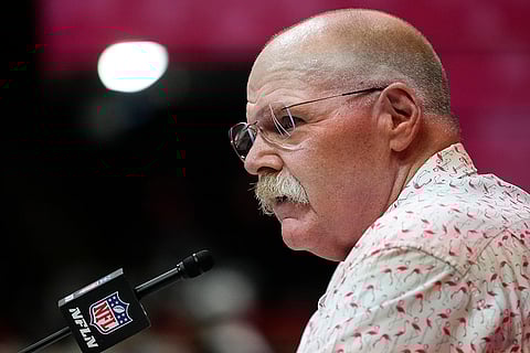 Super Bowl LIX Opening Night: Kansas City Chiefs head coach Andy Reid