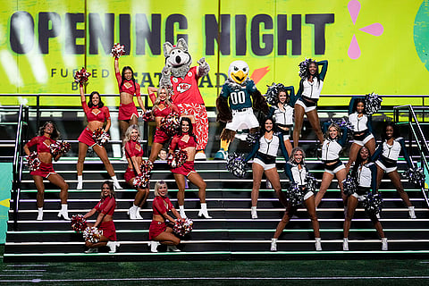 Super Bowl LIX Opening Night: Cheerleaders perform