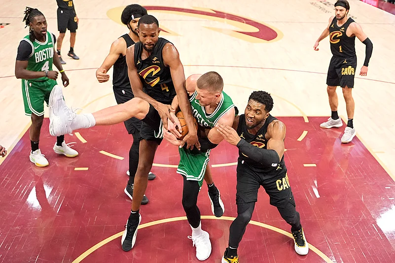 NBA Basketball game Boston Celtics vs Cleveland Cavaliers: Evan Mobley