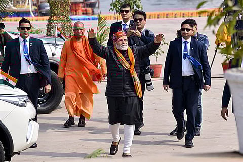 PM Modi at Maha Kumbh Mela 2025