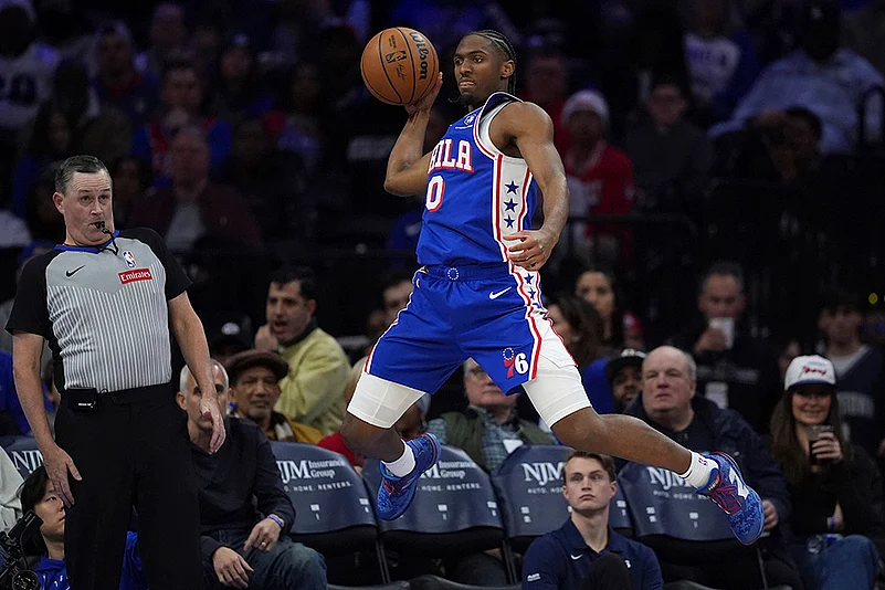 NBA Basketball game Philadelphia 76ers vs Dallas Mavericks: Tyrese Maxey