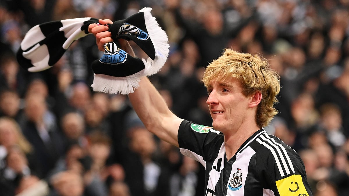 Newcastle United goalscorer Anthony Gordon