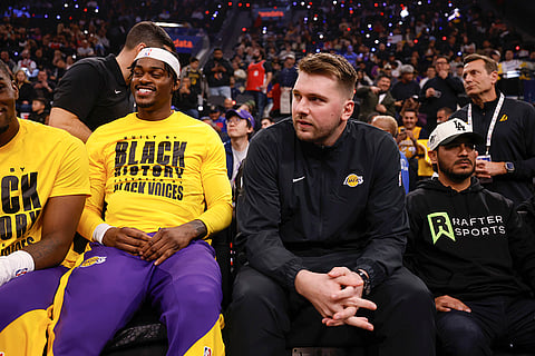 NBA 2024-25: Luka Doncic with Jarred Vanderbilt