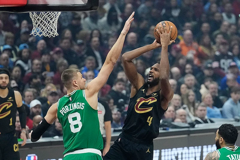 NBA Basketball game Boston Celtics vs Cleveland Cavaliers: Evan Mobley