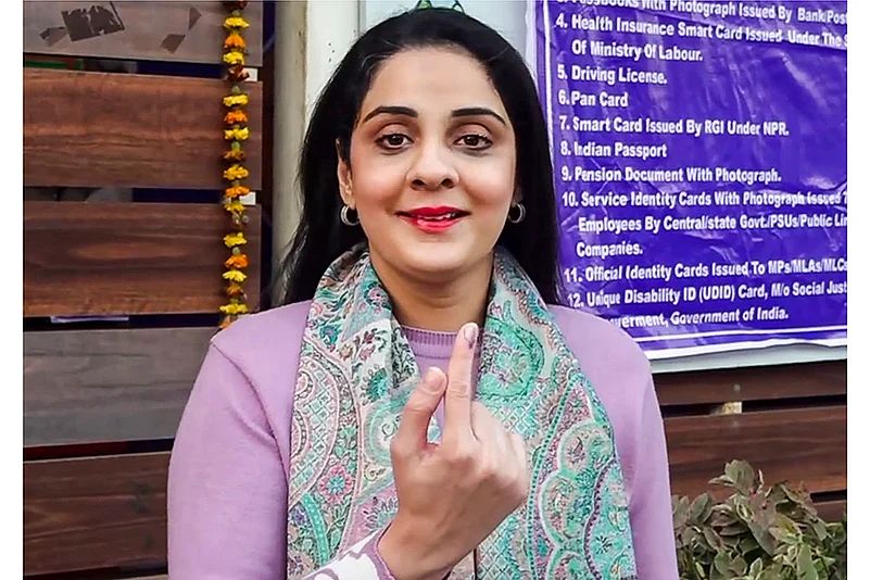 Delhi polls 2025: Delhi Haj Committee chairperson casts vote