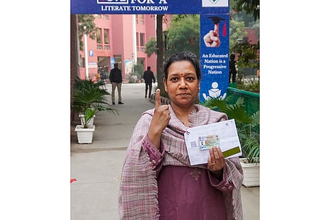 Delhi polls: CEO Delhi casts vote