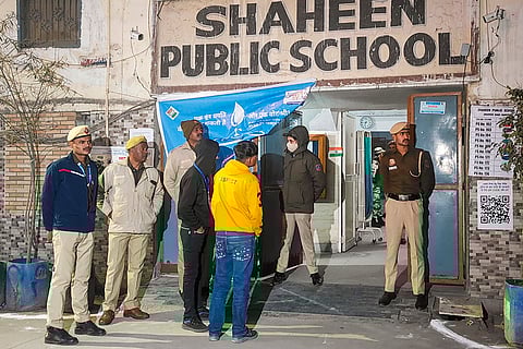 Delhi polls: Security at Shaheen Bagh