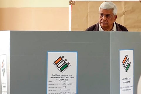 Delhi polls: Prakash Karat casts vote