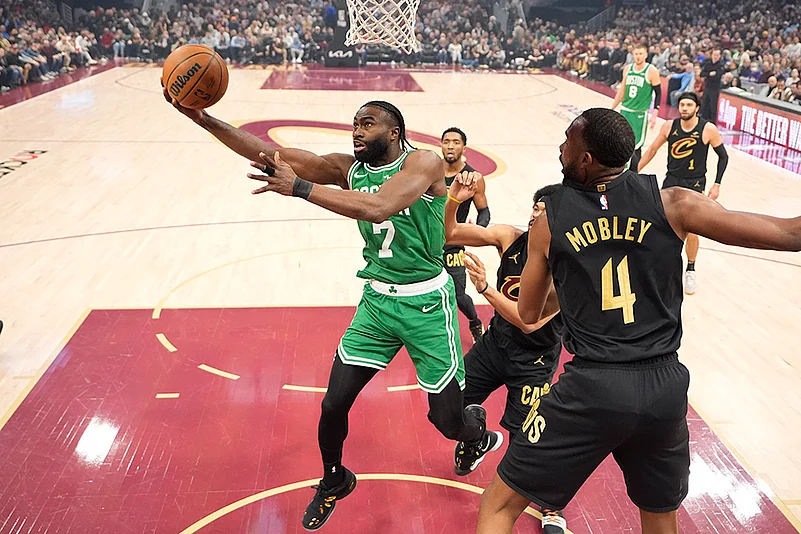 NBA Basketball game Boston Celtics vs Cleveland Cavaliers: Jaylen Brown