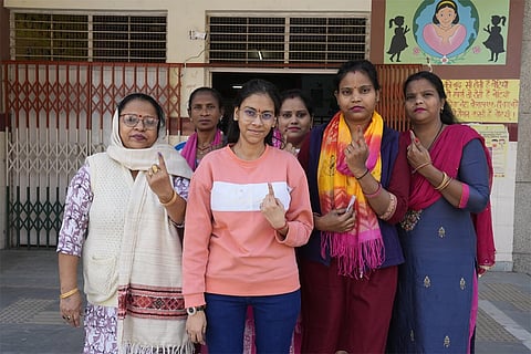 Delhi polls: People cast vote in Trilokpuri