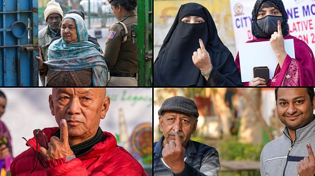 PTI : Voting underway in Delhi on Wednesday