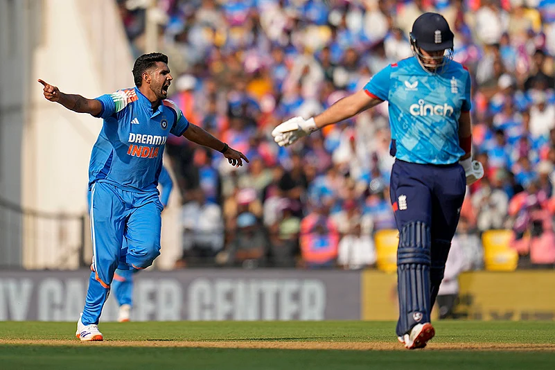 India England Cricket IND Vs ENG 1st ODI photos from Nagpur: Harshit Rana